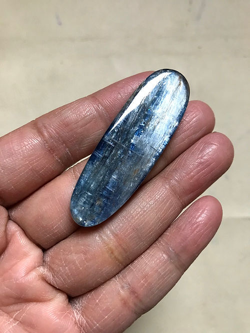 Blue Kyanite Cabochon 1 Piece Size 54 MM Approx