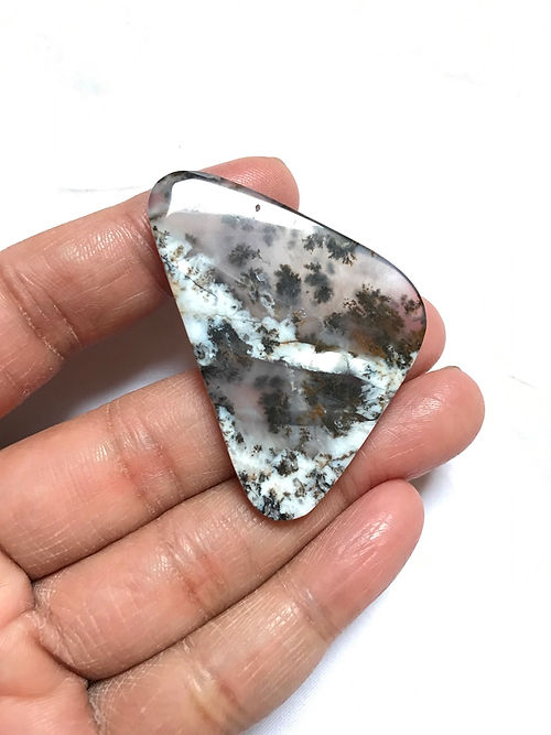 Dendrite Opal Slice Cabochon 1 Piece Size 50 MM Approx