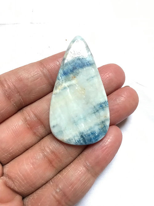 Blue Rhodochrosite Cabochon 1 Piece Size 48 MM Approx