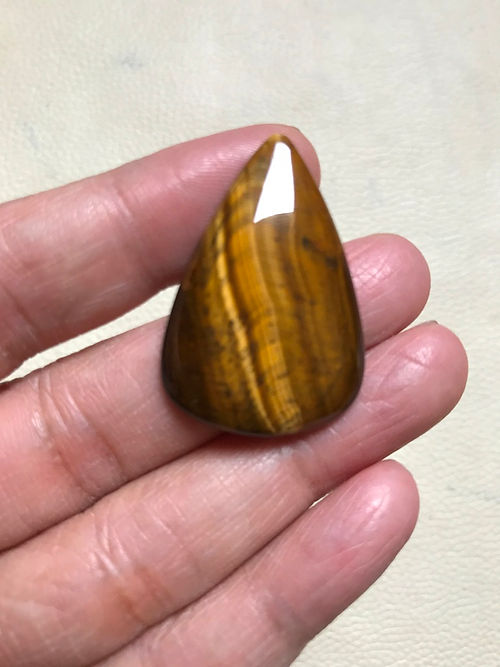 Tiger Eye Cabochon 1 Piece Size 34 MM Approx