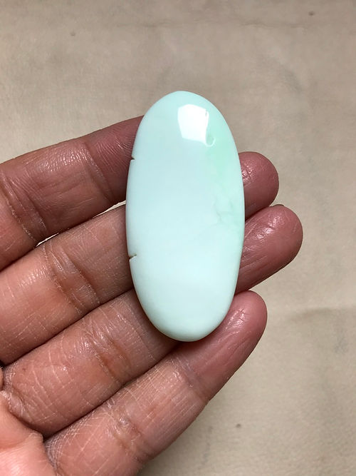 Grren Opal Cabochon 1 Piece Size 49 MM Approx