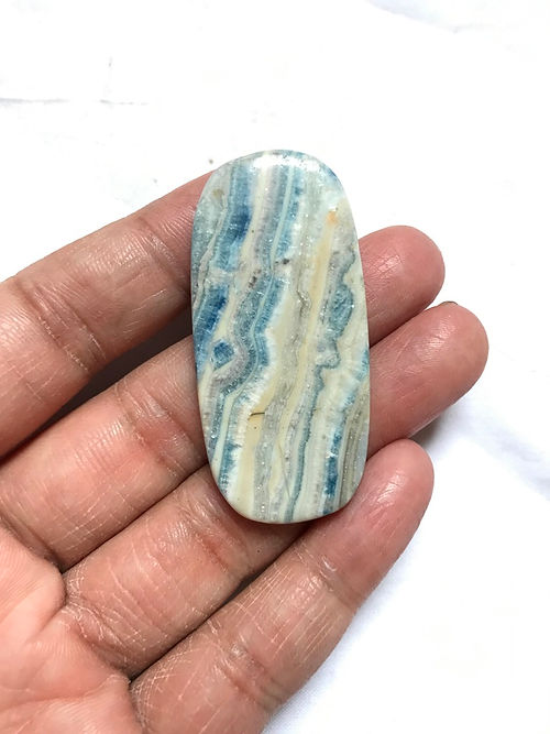 Blue Rhodochrosite Cabochon 1 Piece Size 50 MM Approx