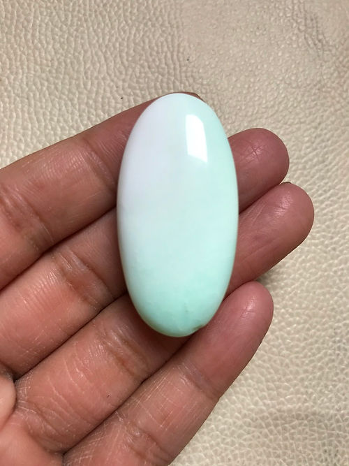 Grren Opal Cabochon 1 Piece Size 43 MM Approx