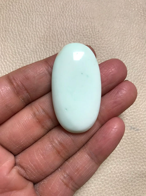 Grren Opal Cabochon 1 Piece Size 41 MM Approx