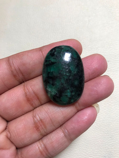 Emerald Cabochons 1 Piece Size 33 MM APPROX