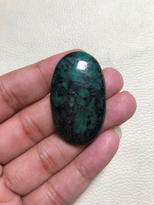 Emerald Cabochons 1 Piece Size 42 MM APPROX