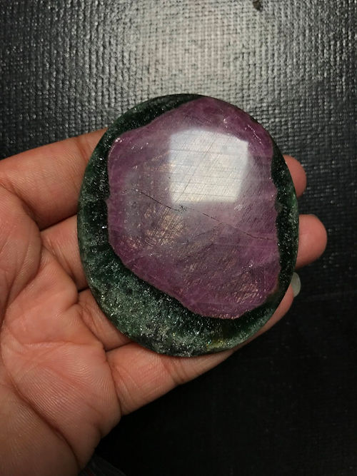 Ruby Zoisite Cabochon 1 Piece Size 70 MM Approx