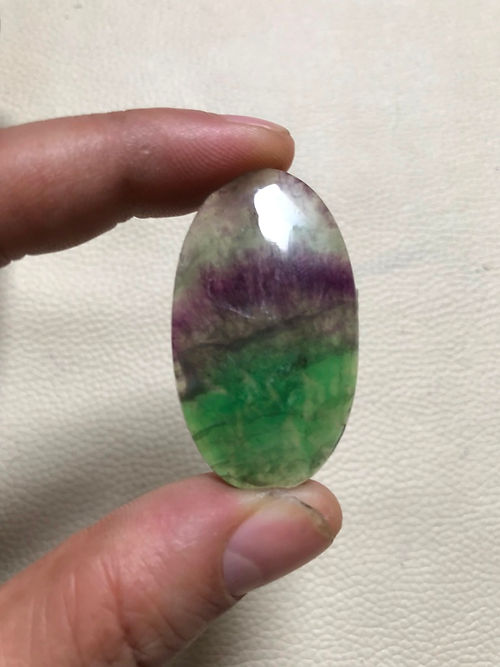 Fluorite Cabochon 1 Piece Size 43 MM APPROX