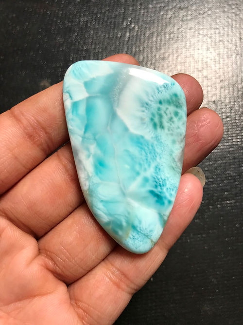 Larimar Cabochon 1 Piece Size 59 MM Approx