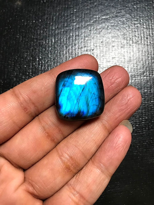 Blue Labradorite Cabochon 1 Piece Size 24 MM Approx