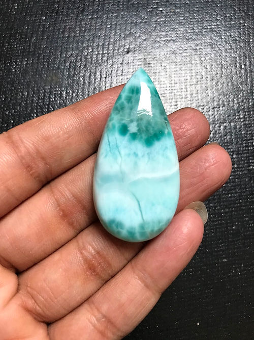 Larimar Cabochon 1 Piece Size 48 MM Approx