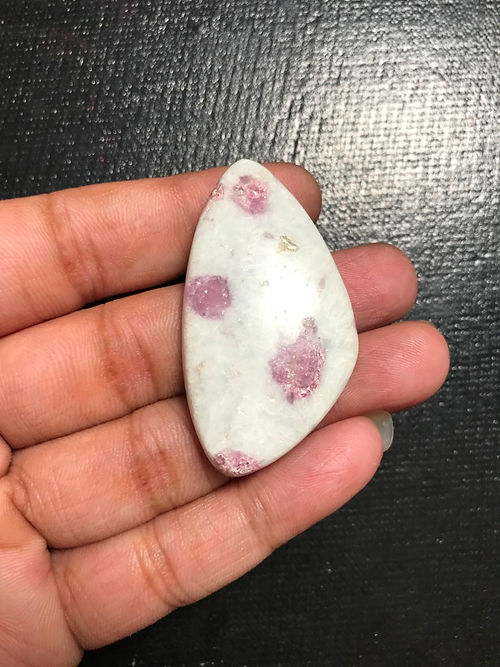 Pink Tourmaline Cabochon 1 Piece Size 49 MM APPROX