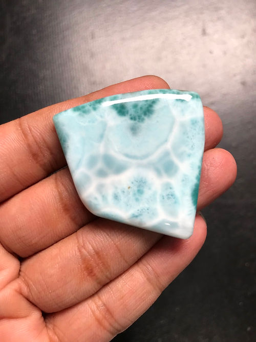 Larimar Cabochon 1 Piece Size 40 MM Approx