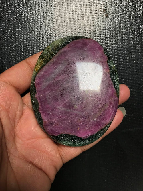 Ruby Zoisite Cabochon 1 Piece Size 81 MM Approx