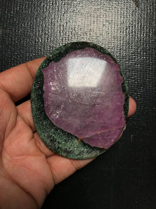 Ruby Zoisite Cabochon 1 Piece Size 75 MM Approx