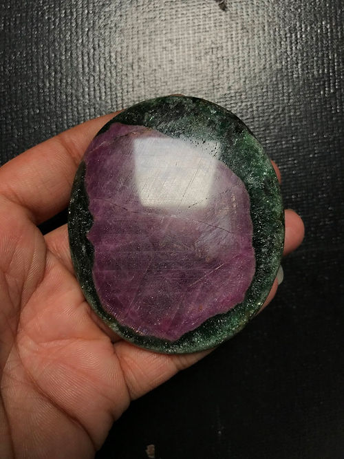 Ruby Zoisite Cabochon 1 Piece Size 76 MM Approx