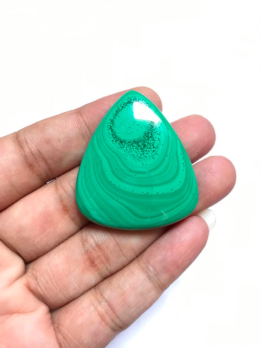 Malachite Cabochon 1 Piece Size 40 MM Approx