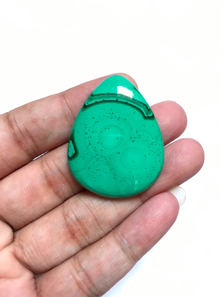 Malachite Cabochon 1 Piece Size 39 MM Approx (Copy)