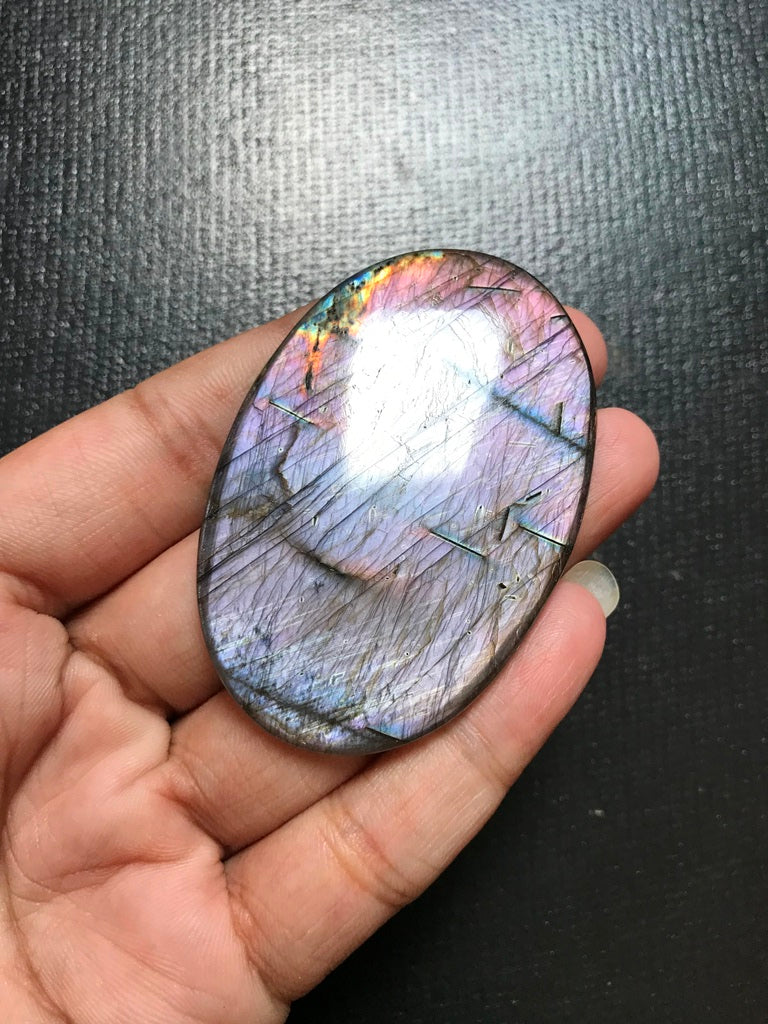 Labradorite Cabochon 1 Piece Size 64 MM Approx (Copy)