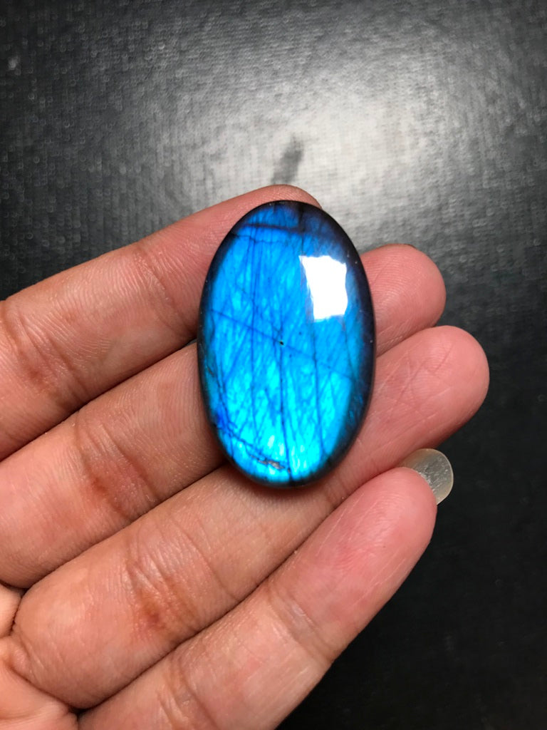 Labradorite Cabochon 1 Piece Size 35 MM Approx