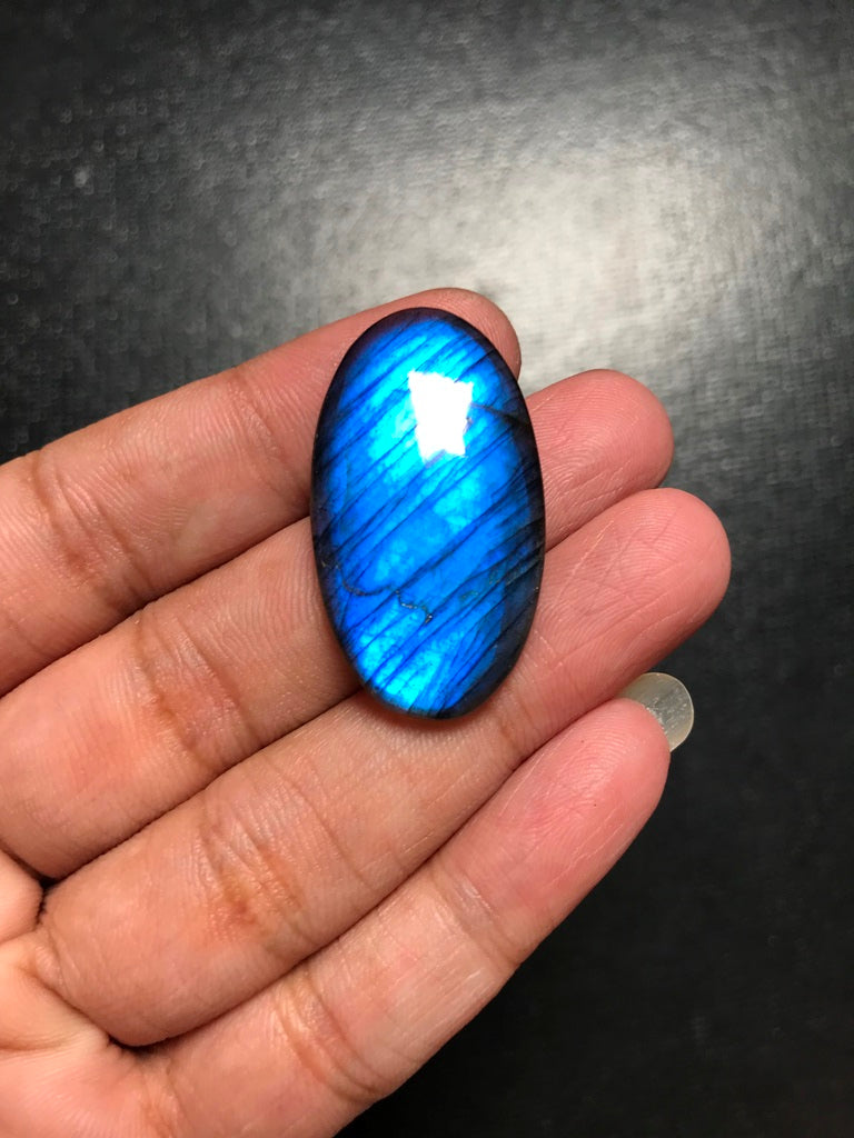 Labradorite Cabochon 1 Piece Size 35 MM Approx