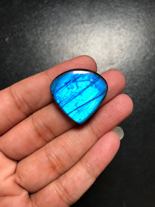 Labradorite Cabochon 1 Piece Size 26 MM Approx