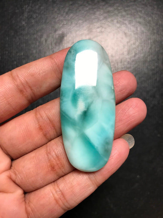 Larimar Cabochon 1 Piece Size 60 MM Approx