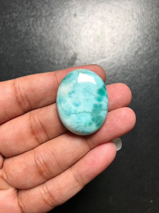 Larimar Cabochon 1 Piece Size 31 MM Approx