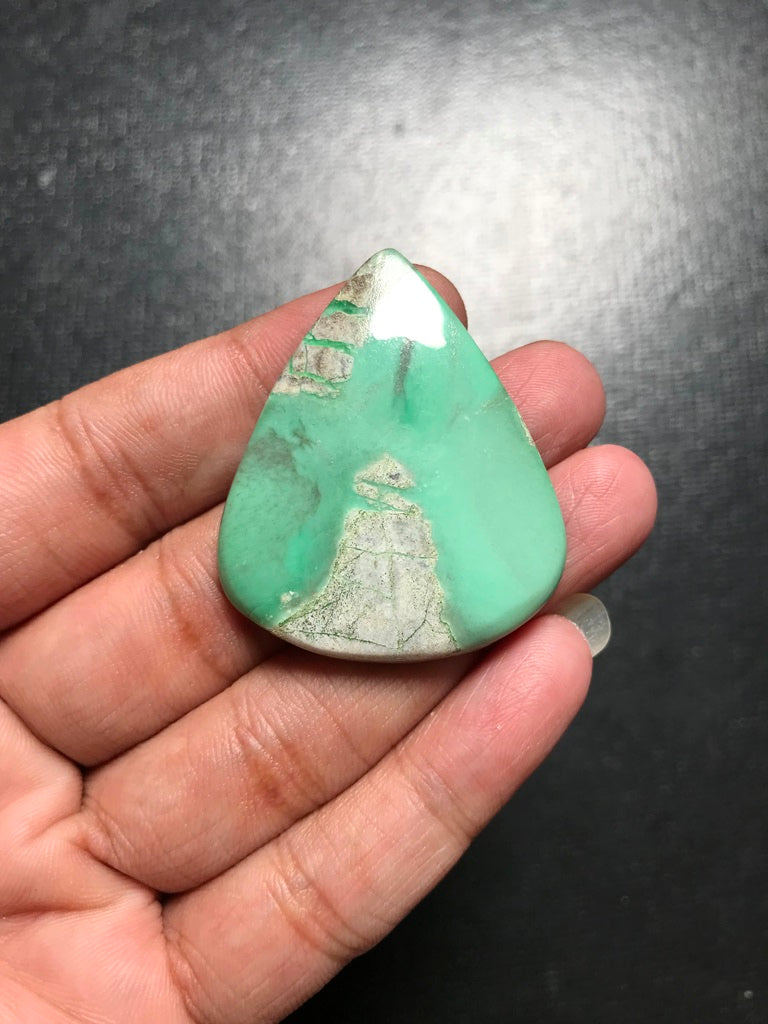 Variscite Cabochon 1 Piece Size 42 MM Approx