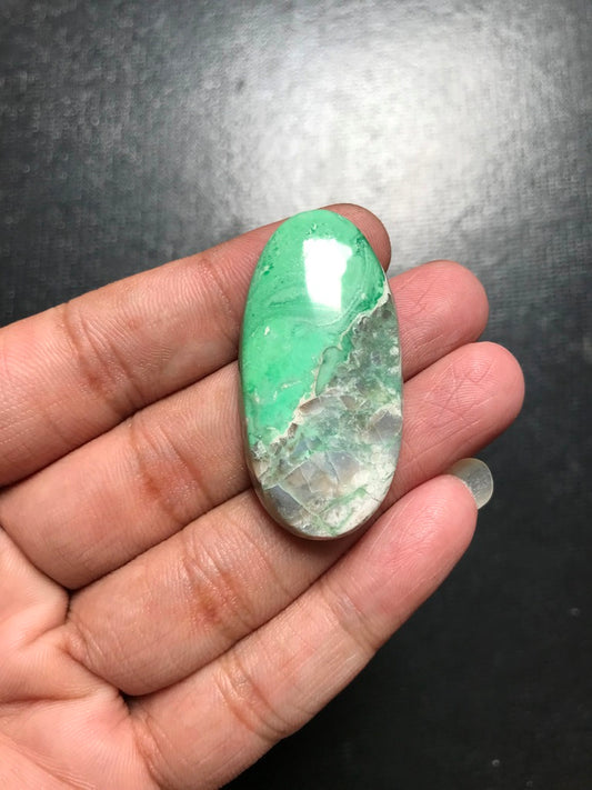 Variscite Cabochon 1 Piece Size 42 MM Approx