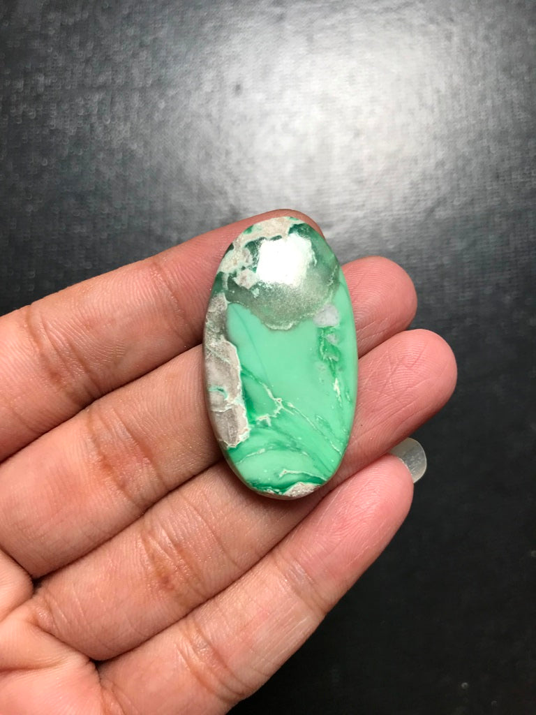 Variscite Cabochon 1 Piece Size 39 MM Approx