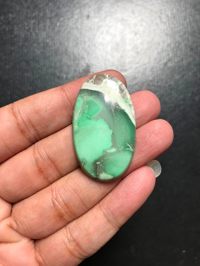 Variscite Cabochon 1 Piece Size 38 MM Approx