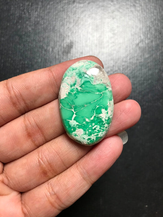 Variscite Cabochon 1 Piece Size 37 MM Approx