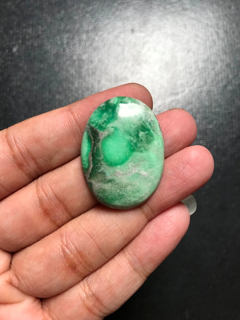 Variscite Cabochon 1 Piece Size 32 MM Approx