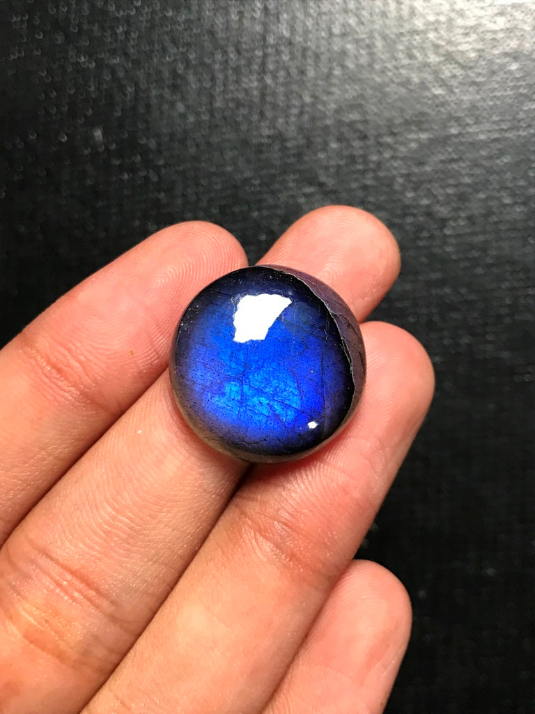 Labradorite Cabochon 1 Piece Size 21 MM Approx