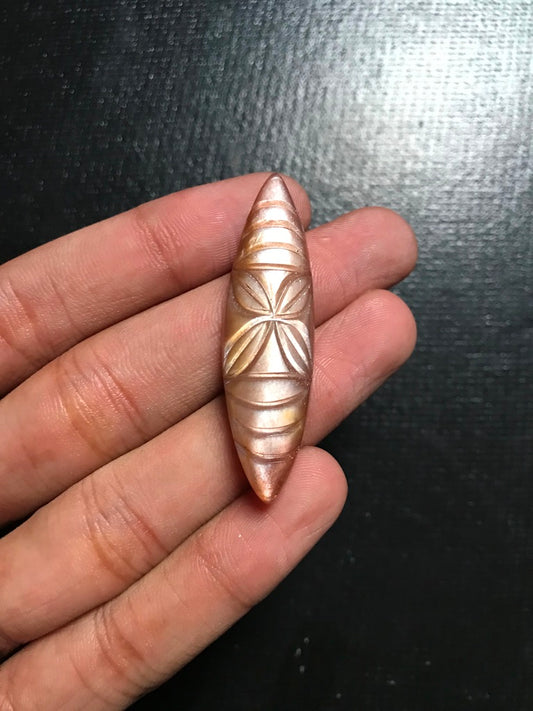 Sunstone Carved Cabochon 1 Piece Size 47 MM Approx