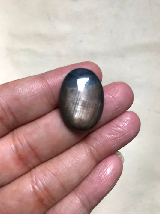 Blue Sapphire Cabochon 1 Piece Size 34 MM Approx