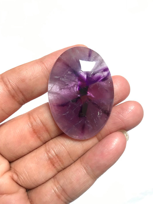 Amethyst Cabochon 1 Piece Size 43 MM Approx