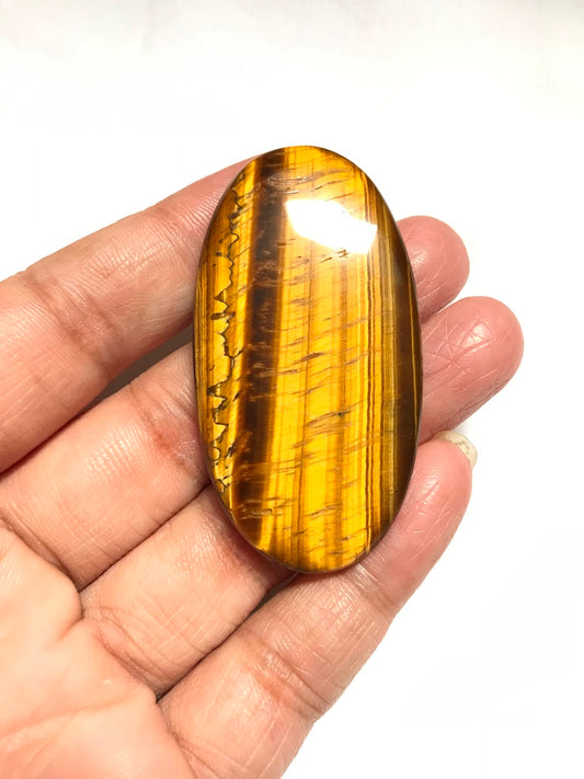 Tiger Eye Cabochon 1 Piece Size 56 MM Approx