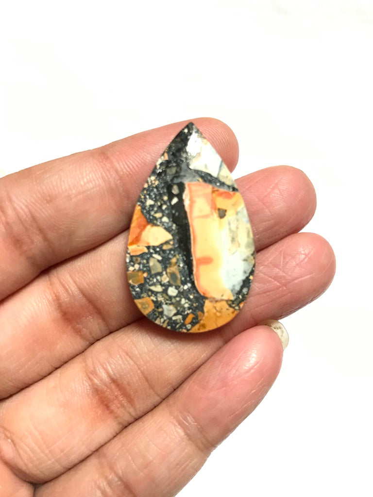 Maligano Jasper Cabochon 1 Piece Size 35 MM Approx