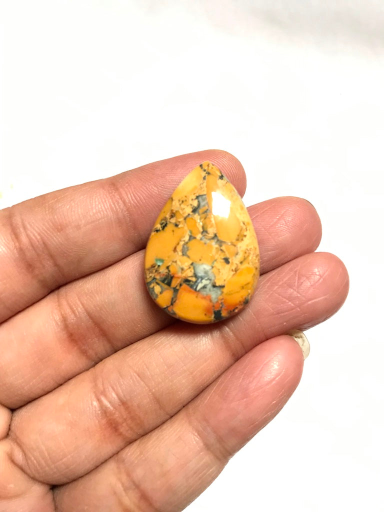 Maligano Jasper Cabochon 1 Piece Size 29 MM Approx