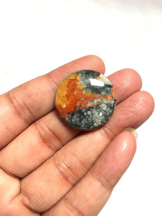 Maligano Jasper Cabochon 1 Piece Size 25 MM Approx