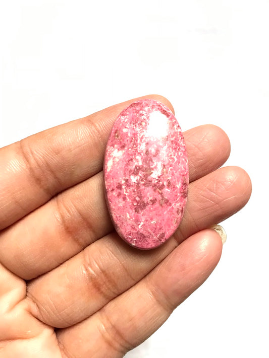 Thulite Cabochon 1 Piece Size 40 MM Approx