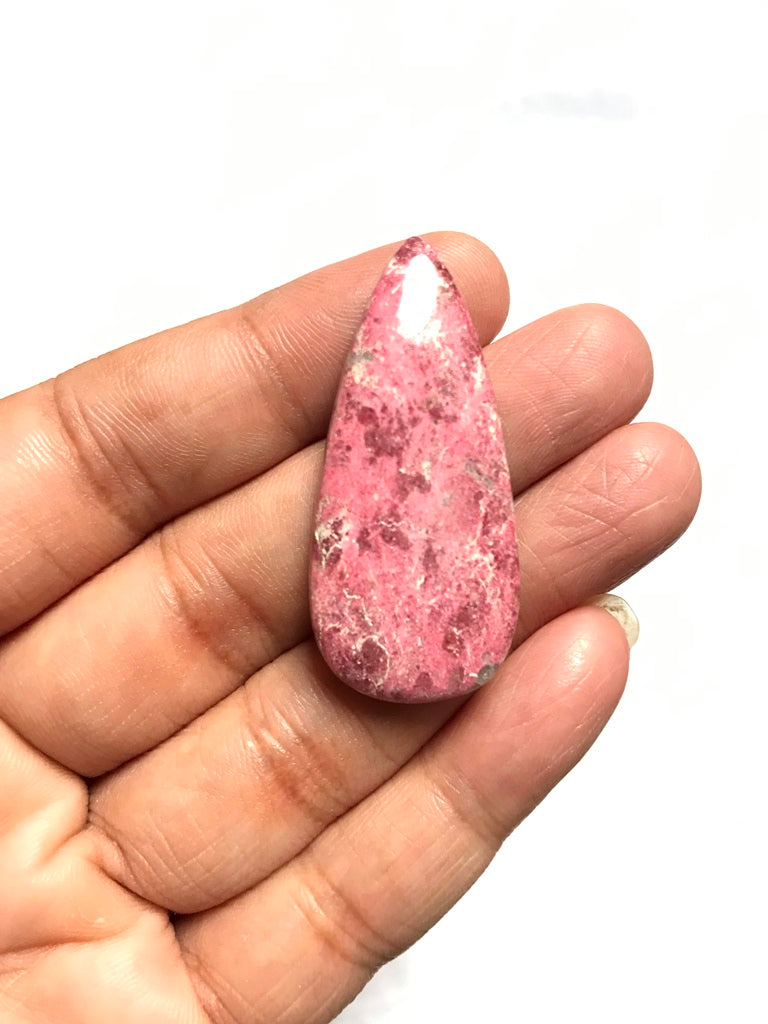 Thulite Cabochon 1 Piece Size 42 MM Approx