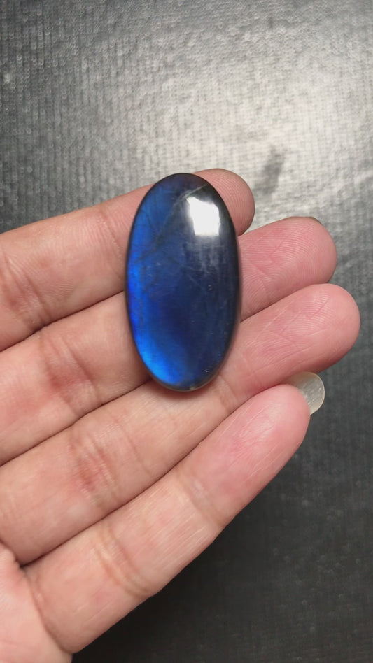 Labradorite Cabochon 1 Piece Size 34 MM Approx