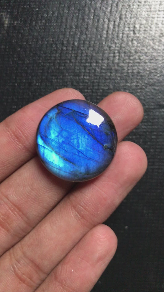 Labradorite Cabochon 1 Piece Size 25 MM Approx