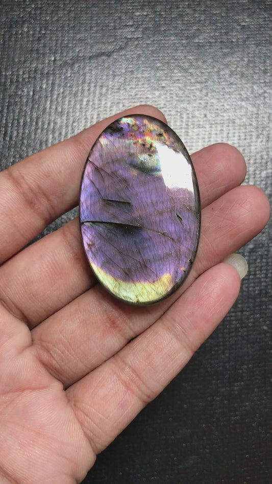 Labradorite Cabochon 1 Piece Size 48 MM Approx