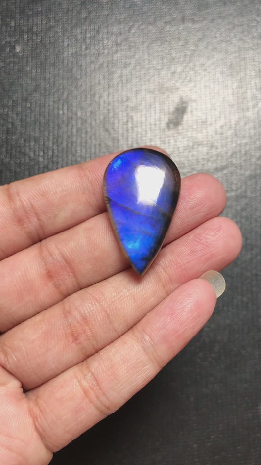 Labradorite Cabochon 1 Piece Size 33 MM Approx