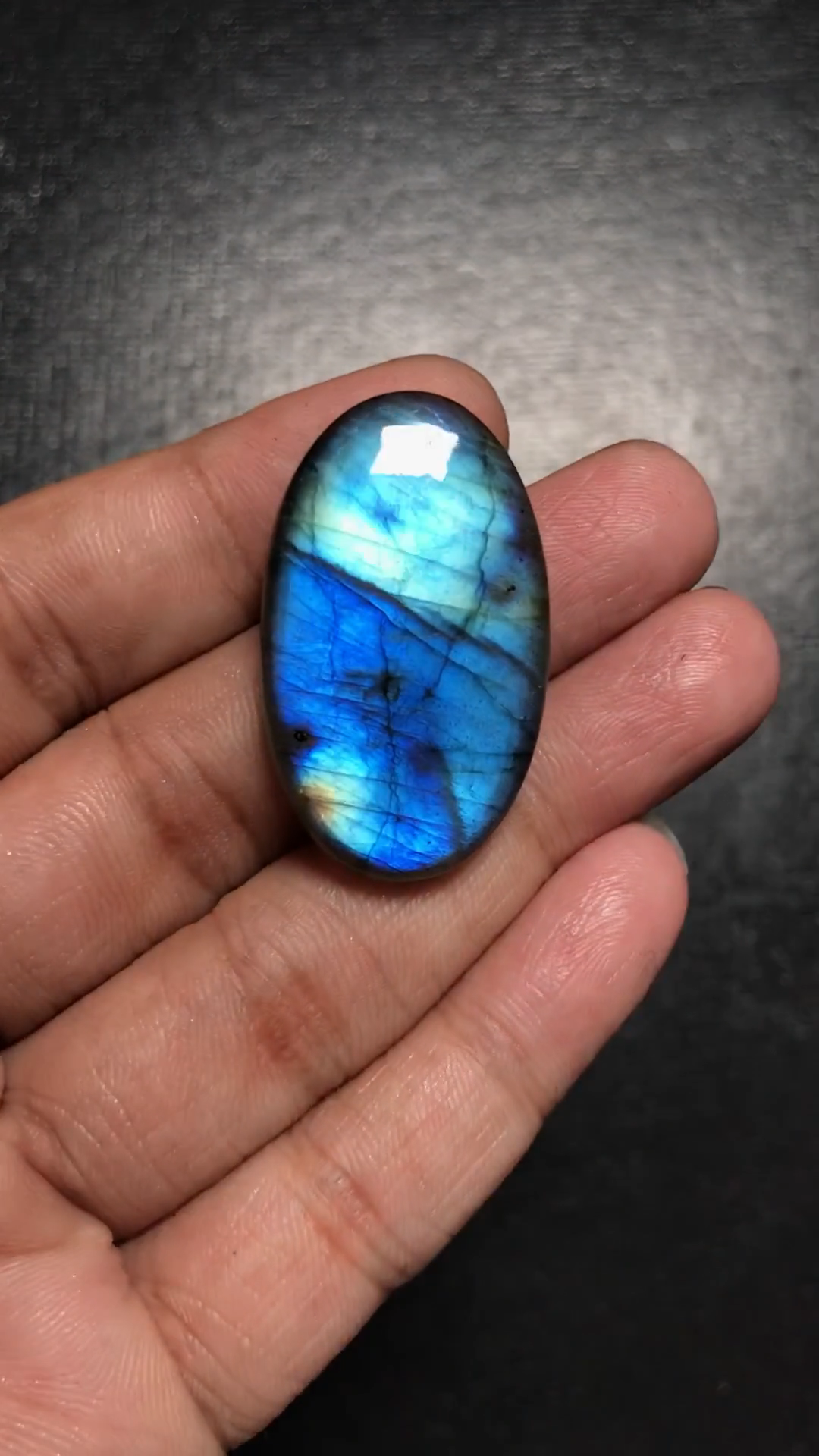 Labradorite Cabochon 1 Piece Size 36 MM Approx